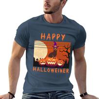 Happy Halloween Halloweiner Daschund Dog Lovers Funny Weiner Dog Owner Gift Tshirt Casual Loose Fit Summer Tee Shirt S