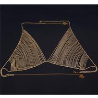 Cross-Border Fashion Bikini Multi-Layer Tassel Chest Necklace Nightclub Sexy Body Chains European and American Accessories Chain