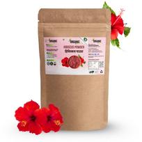 Organic Anand Hibiscus powder for hair growth (200 Grams) | Ideal for Hair pack, Face pack, Eating, and Hibiscus Tea | Gudhal Ka Phool Powder | 100%