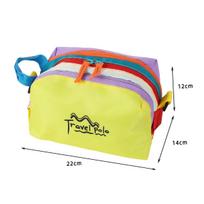 Dopamine Multi-Purpose Color Block Crossbody Clutch & Makeup Sports Bag yellow