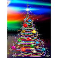 5d Diamond Painting Christmas Tree Mosaic Wall Art Full Square Diamond Embroidery Landscape Home Decor Needlework Full Round 20X30CM