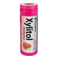 Xylitol Kids becukrė kramtomoji guma braškių skonio vaikams, 30 g.