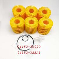 6Sets Oil Filter Kits  for Toyota Avalon Camry Highlander RAV4 Sienna Tacoma For Lexus 04152-YZZA1 04152-31090 balta
