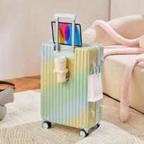 OEING Gradient Luggage with USB & Cup Holder 1