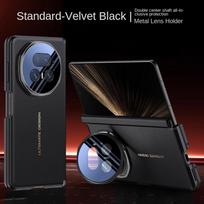 Dual-screen Wrapped with Magnetic Hinge Lens Stand Holder Case For Honor Magic V5 Cell Phone Back Protection Cover HONOR Magic V5