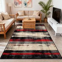 Moderni abstrakcija Raudonas pliušinis svetainės kilimas Dekoracija Miegamojo lovos šonas Neslystantis kilimas Didelis plotas Lengvas valymas Minkštos grindų dangos 50x 80cm gray