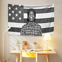 Tapestry of Asap Rockys flags rap aesthetic 75x100 juoda