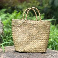 Šiaudinės rankinės moterims Rotango pintos piniginės ir rankinės Moteriškos paplūdimio krepšiai Mažas piniginės rankinis dėklas Užtrauktukas Moteriškos rankinės brown