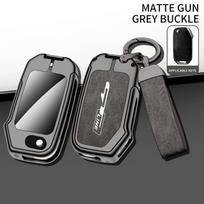 For Kia GTLine Sportage Ceed Xceed Sports K5 Seltos 2019 2020 2022 2023 Zinc Alloy Leather Car Logo Key Case Cover Keyring Shell