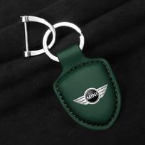 Leather for Mini Cooper JCW R50 R52 R53 R55 R56 F54 F55 F56 F60 CLUBMAN COUNTRYMAN Car Shield  Keychain Style Key Holder Pendant for MINI