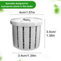 4pcs Aquarium Plant Pots Stable Fish Tank Net Cup for Plant Aquarium Hydroponics Planting Holder Water Feature Decoration balta