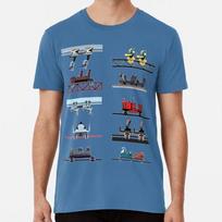 Alton Towers Coaster Cars Design Designer Size S to 5XL Made in the USA T-Shirt XXL