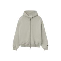 Fear of God Essentials Embossed 90s Fit Fleece Zip-Up Hoodie Warm Heather Men Tops Grey 192DT256241F XS