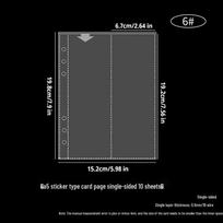 Star Laser A5 Double Ring Binder Photo Album & Idol Storage Card Holder with Transparent PVC Soft Cover gray