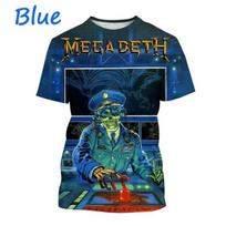 Popular Heavy Metal Rock Band Megadeth 3D Printed Men/Women T-shirts Summer Wild Style Short Sleeve Tee Top Oversized Streetwear XXXL