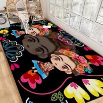 Mexican F-Fridas Floor Mat Rectangle Anti-slip Home Soft Badmat Front Door Indoor Outdoor Mat Hotel Decor Mat 40cm x 60cm