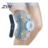Professional Knee Guard Sports Brace with Side Stabilizer, Compression Sleeve Patella Gel Joint Stabilizer Pad, Basketball Cycling Wrap for M