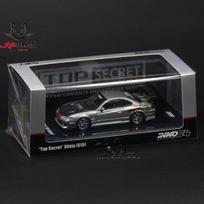 INNO 1/64  Silvia S15 TOP SECRET Diecast Model Car Toy Collectible Desktop Decoration gray