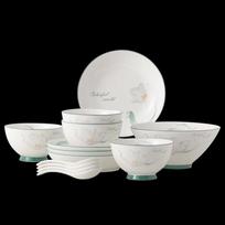 PHMI Flower Dream 13-Piece Ceramic Dinnerware Set