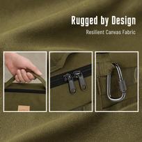 Portable Tent Peg Storage Bag Sturdy Handle Canvas Carry Bag Durable Camping Tool Bag  Camping Gear