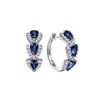 Vintage Heart Shape Drop CZ Earrings one size