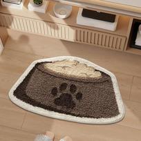 Dense Pile Bathroom Floor Mat Bound Edge Entry Rug Flexible Door Mat  Indoor Entryway