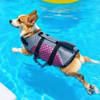Strong Buoyancy Dog Life Jacket Shark Fin Style Puppy Safety Vests Dog Swimming Suit  Spring Summer XS
