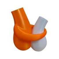 3D Printed Couple Hug Desktop Flower Vase Abstract Hugging Human Line Sculpture Vase  Office Style D