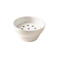 Creative Hot Pot Drip Oil Bowl Ceramic Mesh Dipping Sauce Bowl Round 270ml Double-layer Filter Soup Bowl Restaurant