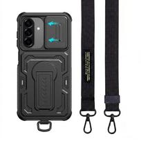 Drop Protective Fashion Cover Lanyard Case for Samsung Galaxy A37 5G A 37 Kickstand Holder Phone Strap Accessories Galaxy A37