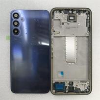 Pilnas korpusas, dėklas, skydelis Samsung Galaxy A34 5G A346, vidinis rėmelis + galinis dangtelis su baterijos skyriumi, galinis dangtelis su kameros anga, keičiamas juoda