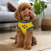 Dog Soccer Themed Shirt Lightweight Pet Top for Small Dogs L