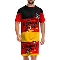 Men's Soccer Print Pajama Set - Soft Comfortable Two-Piece Sleepwear with Top and Pants - Loungewear for Men - Gift for Soccer Fans L