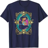Hot Fashion Casual Disney Princess Jasmine Agrabah Emblem T-Shirt S-4XL Four Seasons XXL