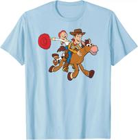 Hot Fashion Casual Disney and Pixar’s Toy Story Woody Jessie Bullseye T-Shirt S-4XL Four Seasons S