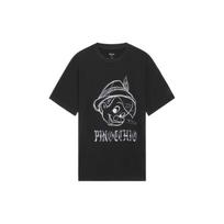 Li Ning X Disney T Shirts Men's Black Crew Neck Moderate Straight Fit AHSS449-5 XL