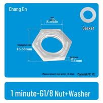 G1/8 Thread Pagoda Quick-Connect Water Ball Valve G1/8 Nut + Gasket