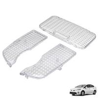 3Pcs Clear Interior Map Dome Light Lens Cover Housing For Toyota Prius 2010-2015