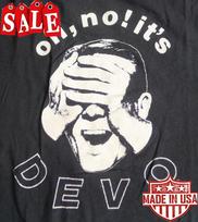 Vintage 1982 Oh No It's Devo Pop New Wave Band Black T Shirt TU1973 Unisex T-Shirt XL