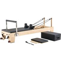 Pilates Reformer Wood Pilates Machine Home Gym Workout Equipment