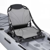 Kayak Seat, 1 Pack 34 mm Raised Height, Universal Foldable Canoe Seat with Adjustable Back Support, Adjustable Straps, and Aluminum Alloy Frame for