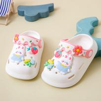Girls Sandals Trendy Cute Cartoon Soft Sole Clogs For Baby Breathable Non-slip Clogs For Indoor Outdoor Beach Garden Shoes 180