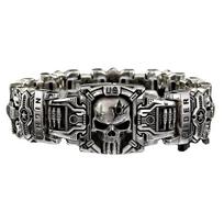 Vintage Charm Skull Bracelet Punk Hip Hop Rider Bracelet for Men Boy Gift High Quality US Street Motorcycle Jewelry Dropshipping
