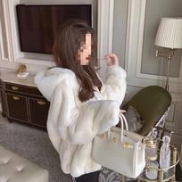 Women's Fluffy Double-Sided Plush Fleece Jacket - Thick Velvet Street Style Winter Cardigan Medium