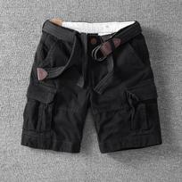 Men's Summer Work Shorts: Edgy, Straight-Leg Casual 5-Inch Shorts 27