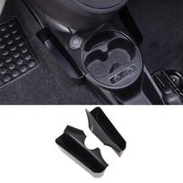 ABS Black For Fiat 500 2007-2026 Center Console Side Storage Box Multi-Function Mobile Phone Tray Car Interior Accessories