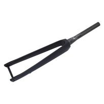 No logo carbon fibre bicycle fork, tapered tube barrel axle full inward straight tube V-fork part 28.6mm.