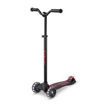 Maxi Micro Deluxe Pro LED paspirtukas | Black - Red