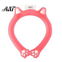 Reusable Summer Cooling Tube Cat Ear Neck for Summer, Adjustable Wearable Ice Heat Stroke Prevention Gear Ring, Heatstroke Cooler Collar Outdoor