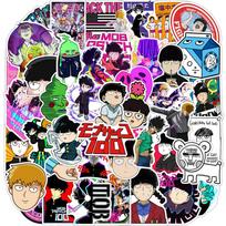 10/30/50pcs Anime Mob Psycho 100 Stickers Cool Mobu Saiko Hyaku Decals DIY Water Bottle Luggage Laptop Cartoon Graffiti Sticker